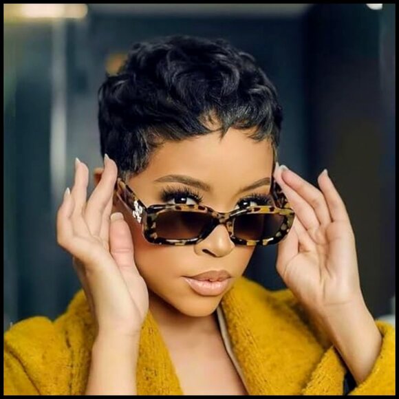 Human Hair Pixie Wig Glueless Lace Front Short Bob Throw On Go main image 6